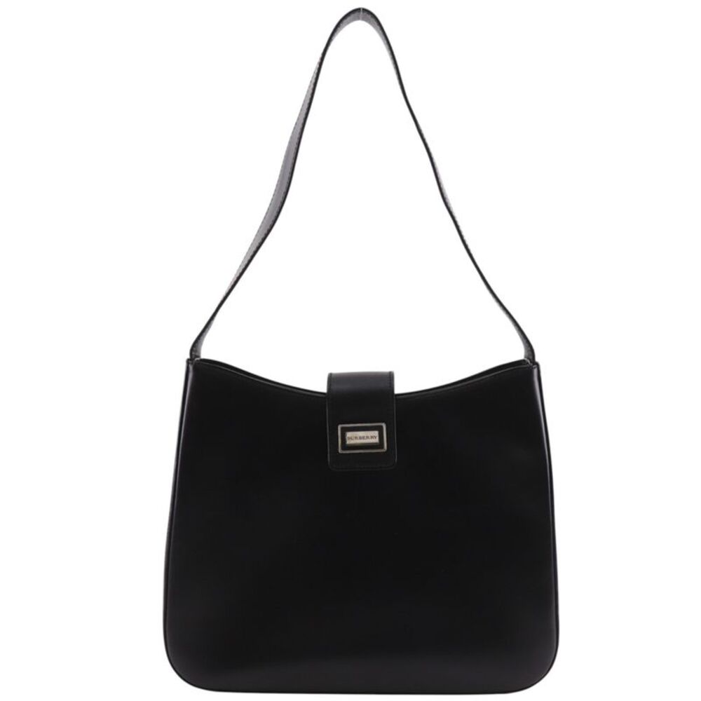 Burberry Shoulder Leather Black Leather Shoulder Bag Bag